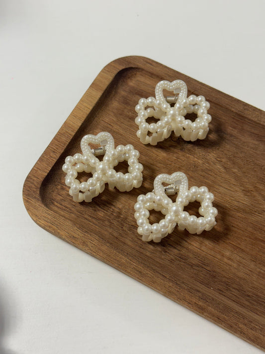 MINI HAARCLIP PAREL DUBBEL HARTJE