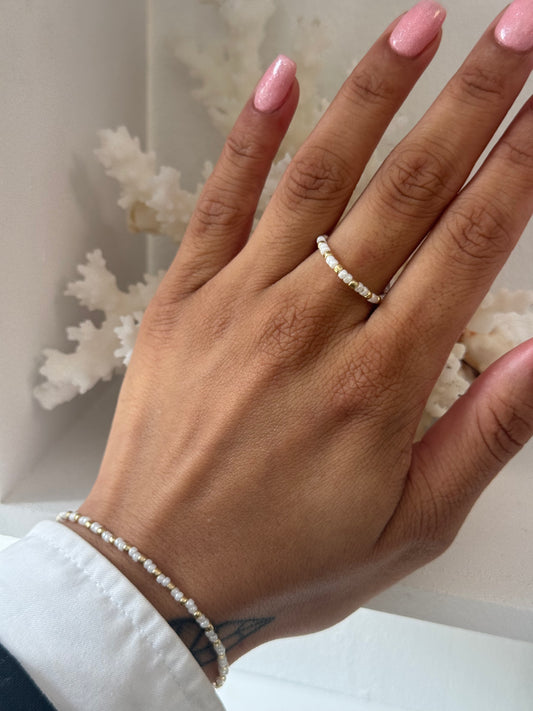 Milky Glow | Miyuki Ring