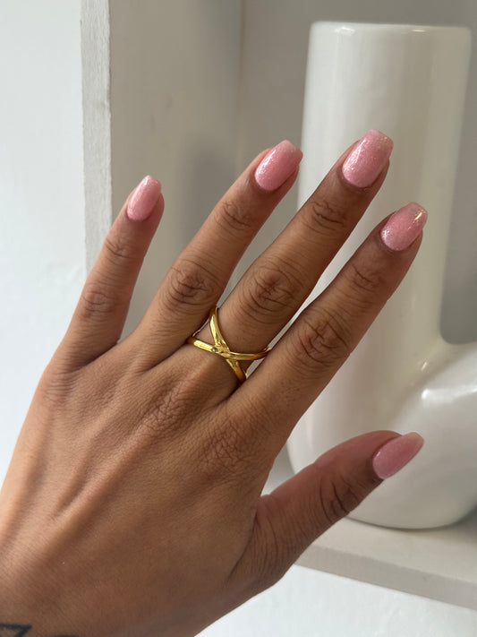 Cross Ring Gold