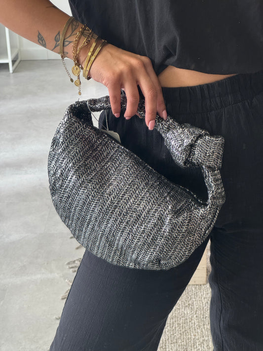 Lumi Bag | Black Glitter