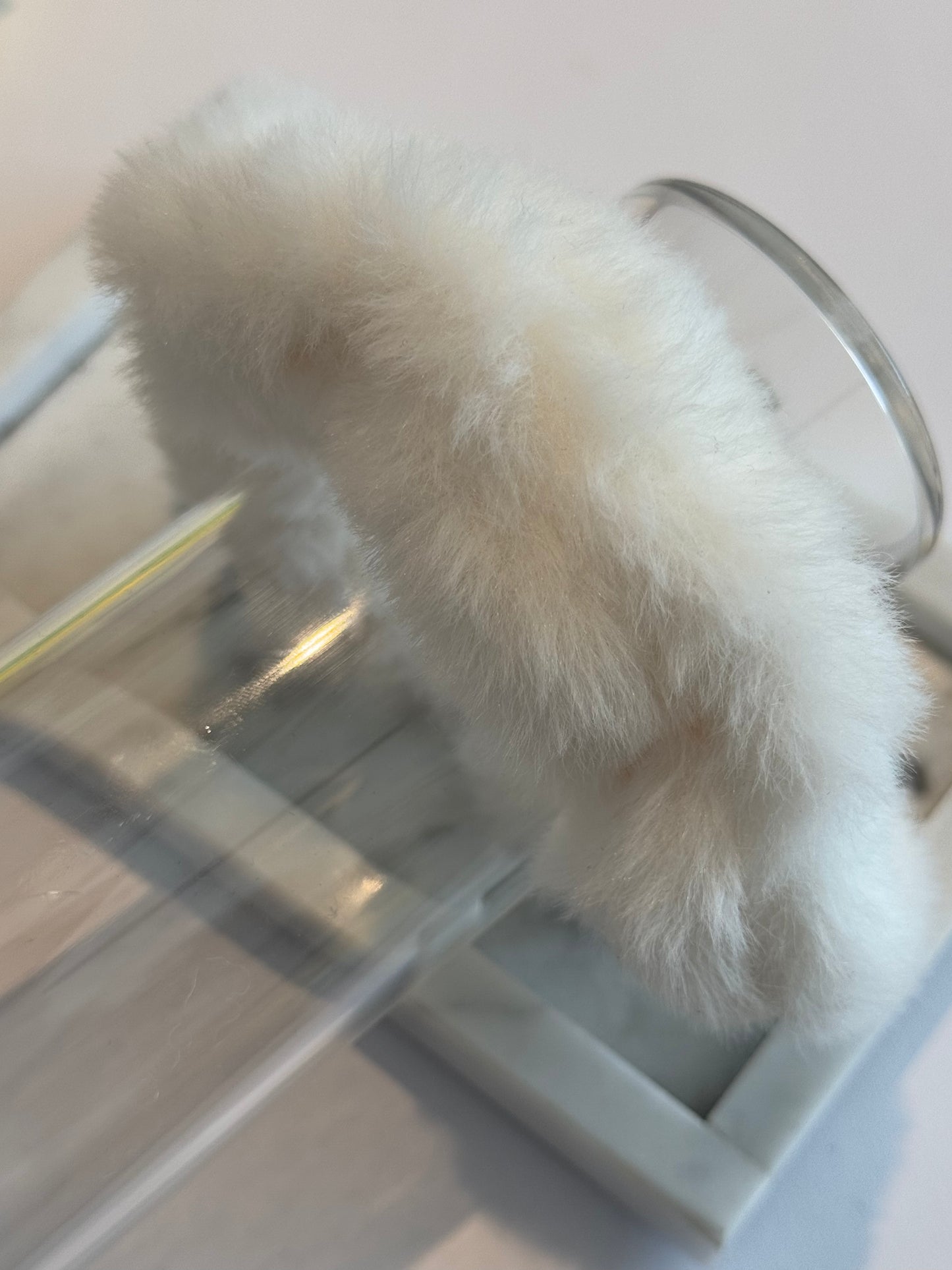 Mega Fluffy Scrunchie White