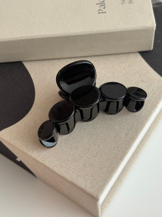 Midi Bubbly Hairclip Black