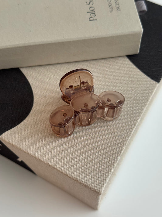 Mini Bubbly Hairclip Brown