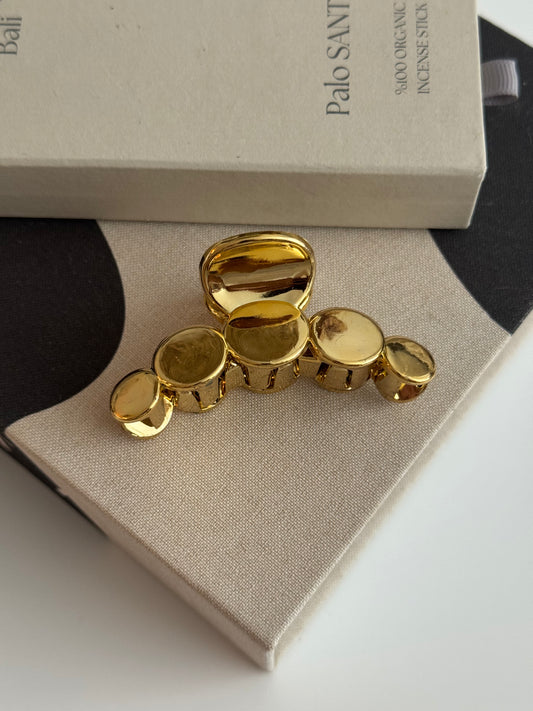 Midi Bubbly Hairclip Gold