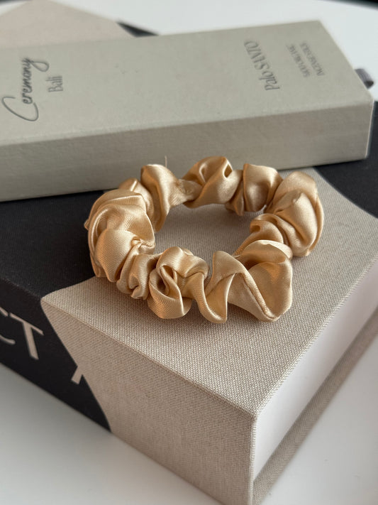 Mini Silky Scrunchie Gold