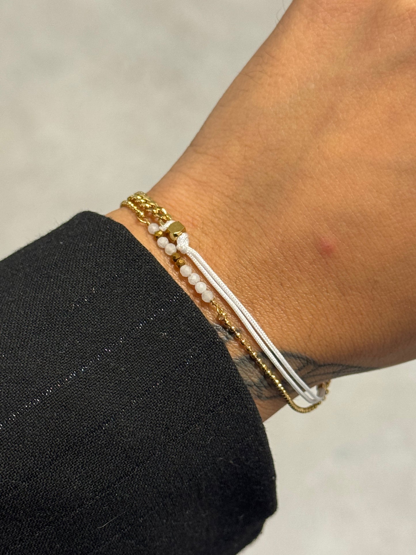 Golden Mix Bracelet White
