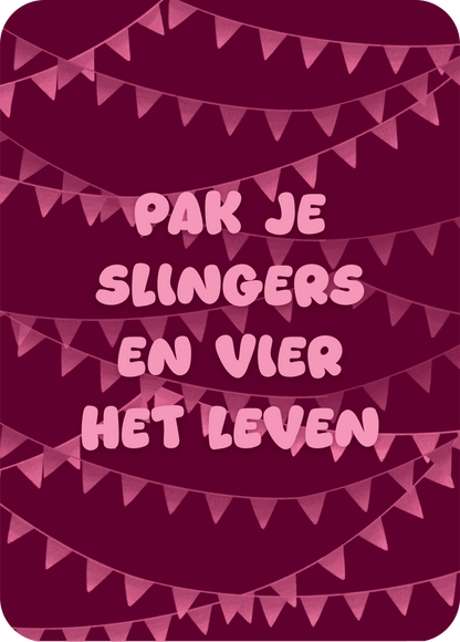wenskaart | pak je slingers
