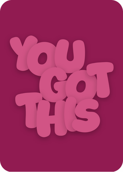 wenskaart | you got this