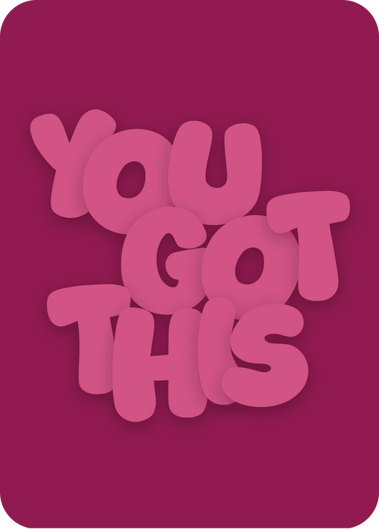 wenskaart | you got this