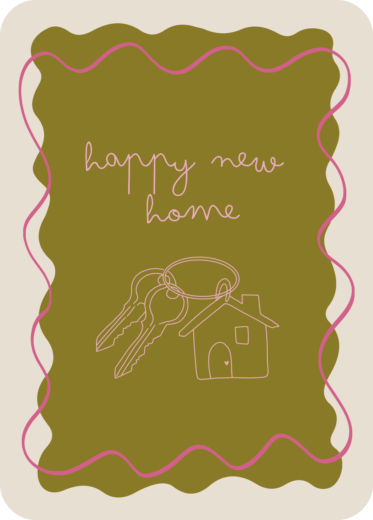 wenskaart | happy new home