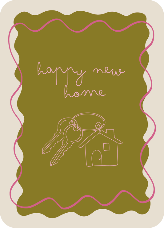 wenskaart | happy new home