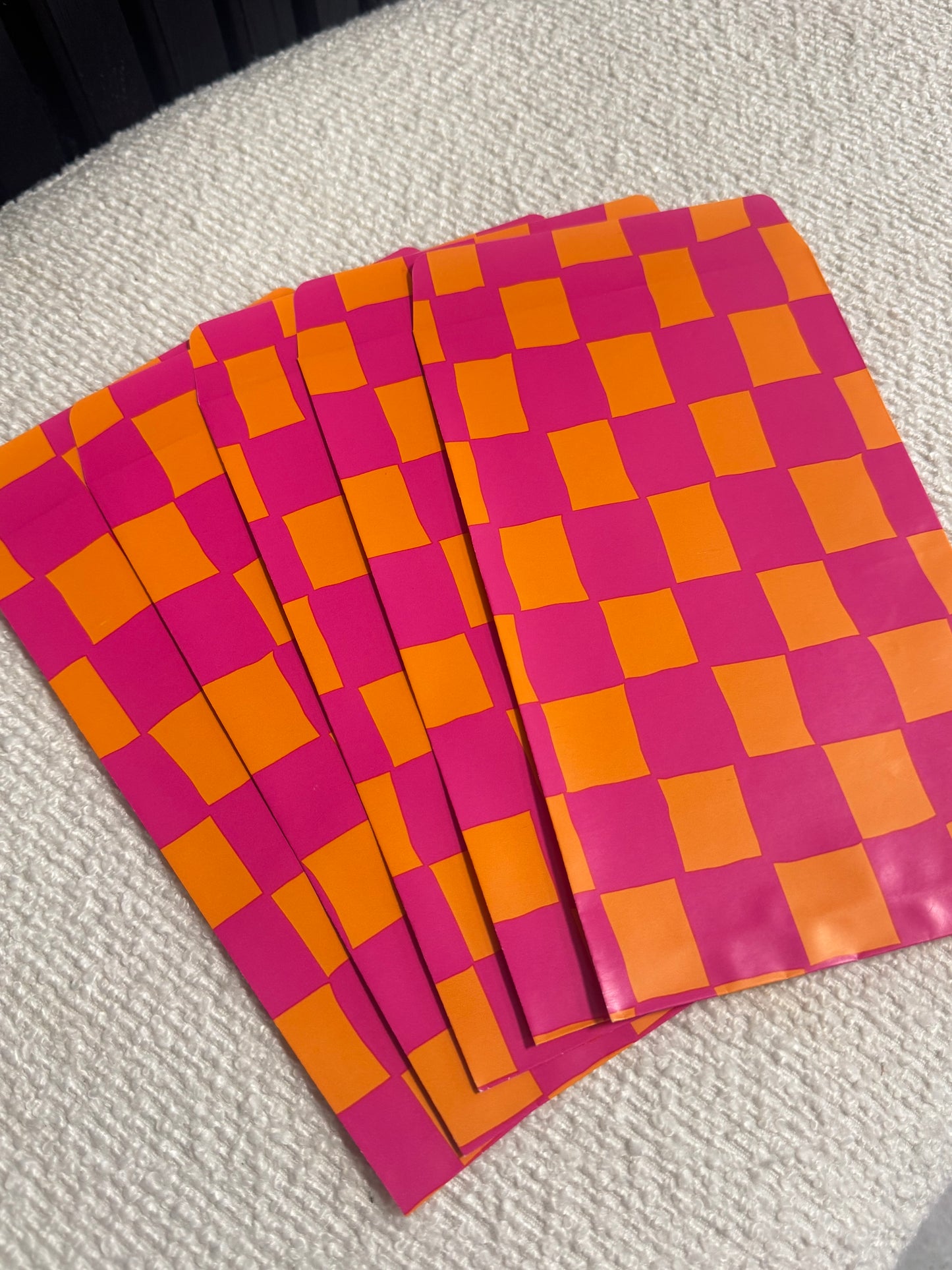 ORANGE BLOCKS CADEAUZAKJE | 12x19 CM