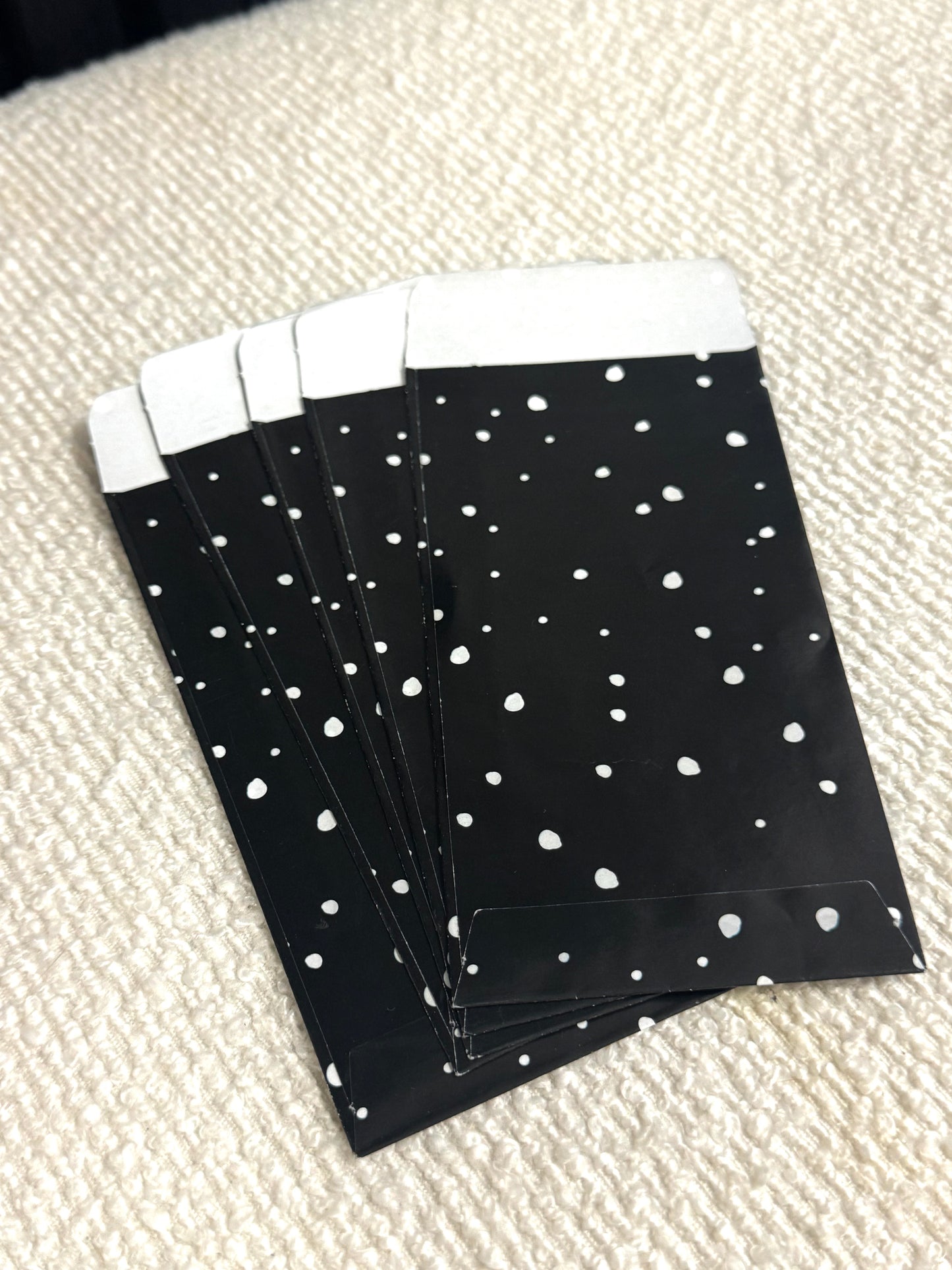 WHITE DOTS CADEAUZAKJE | 7x13 CM