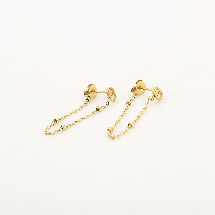 double earstuds gold