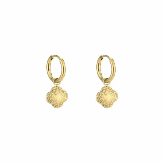 Mini Clover Hoops Gold