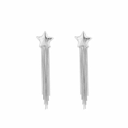 Star Drop Earstuds Silver