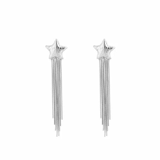 Star Drop Earstuds Silver