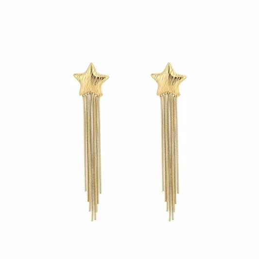 Star Drop Earstuds Gold