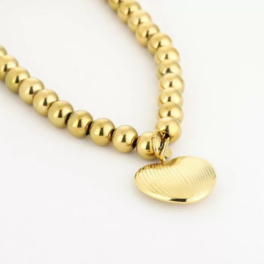 Statement Love Necklace Gold