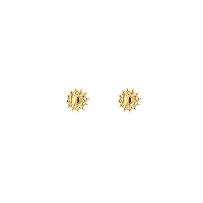 mini sun earstuds gold