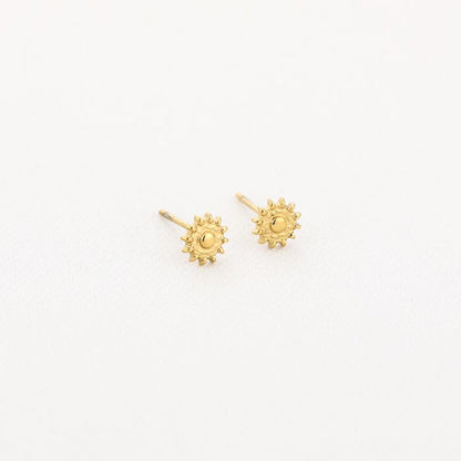 mini sun earstuds gold