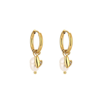pearly love hoops gold