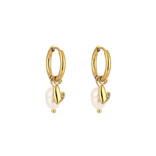 pearly love hoops gold