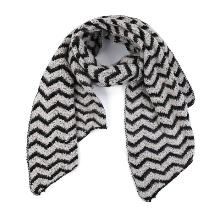 WAVY SCARF BLACK
