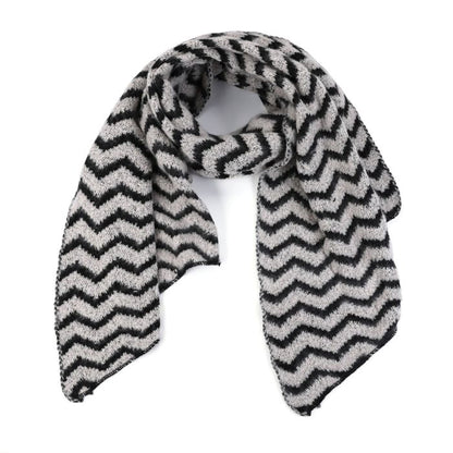 WAVY SCARF BLACK