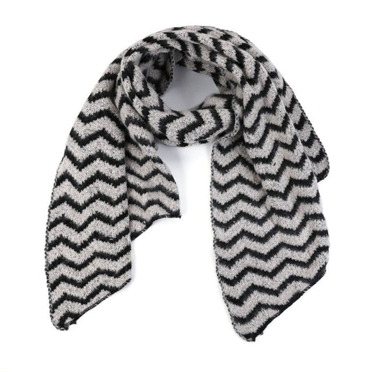 WAVY SCARF BLACK