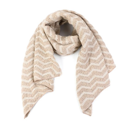 WAVY SCARF BEIGE