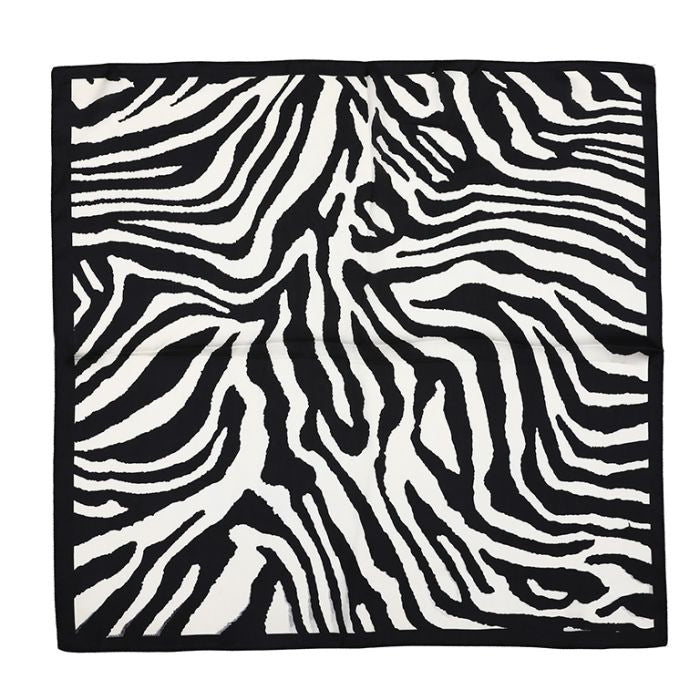MINI SCARF BLACK ZEBRA