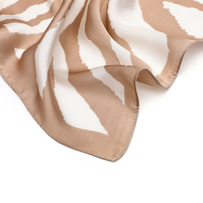 MINI SCARF BEIGE ZEBRA