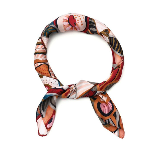 mini scarf orange mix