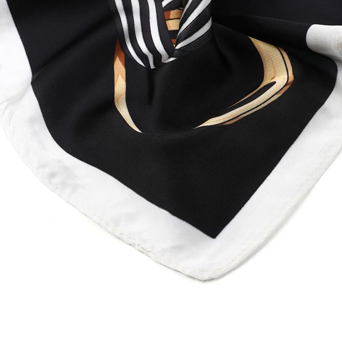 mini scarf black mix