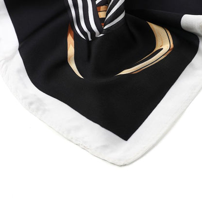 mini scarf black mix