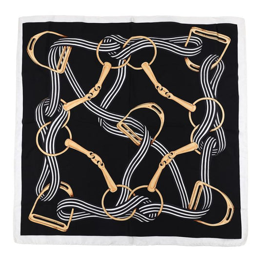 mini scarf black mix