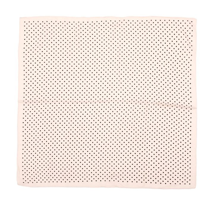 mini scarf beige polkadot