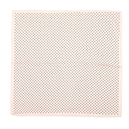mini scarf beige polkadot