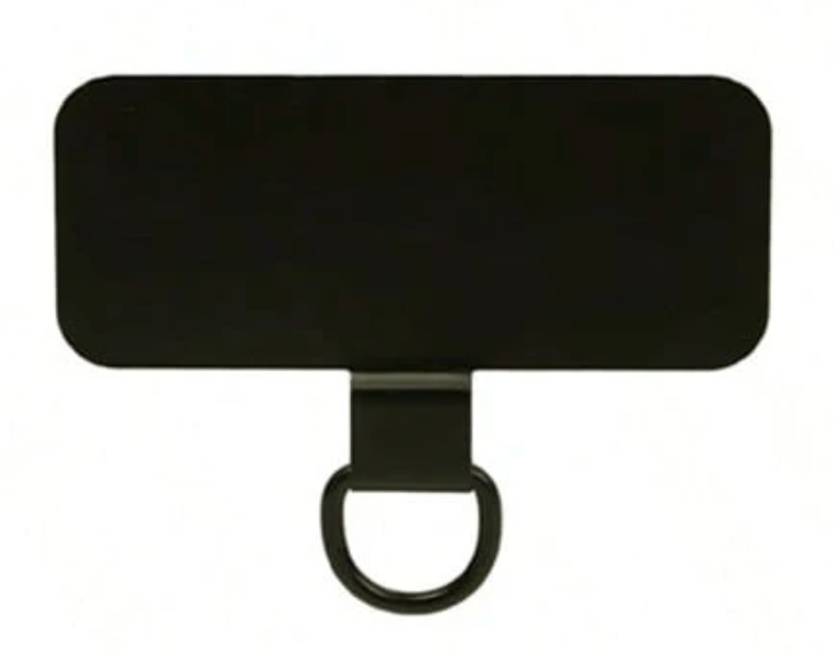 phone cord pad | metaal zwart