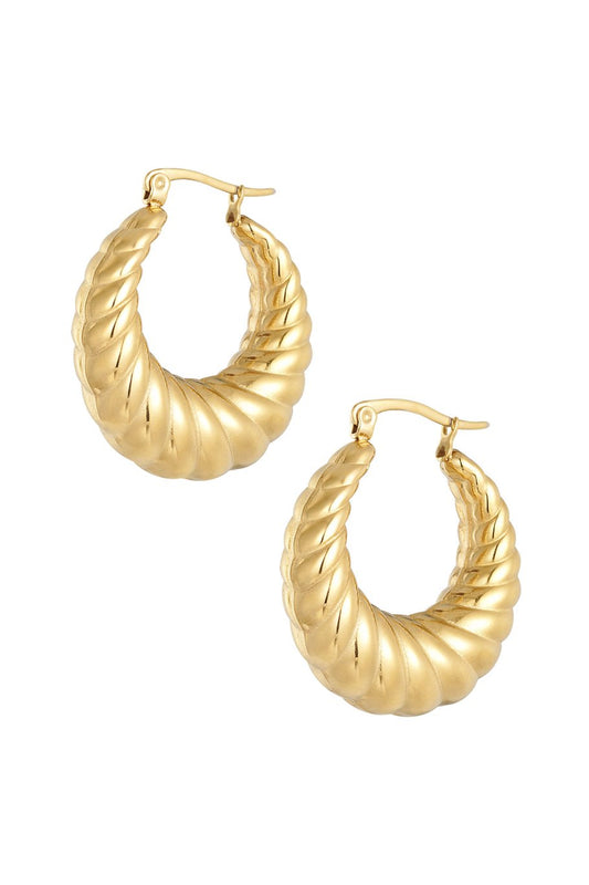 Twisted Hoops Gold