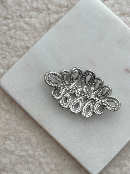 Wavy Broche Silver