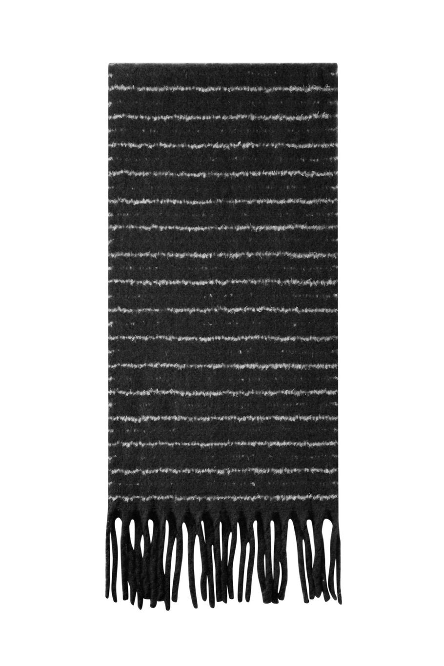 Stripe Scarf Black