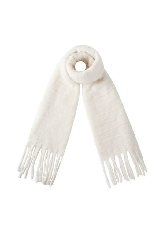 Stripe Scarf White