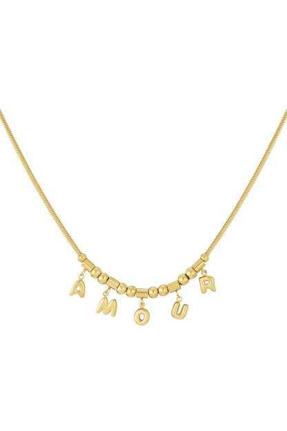 Amour Necklace Gold
