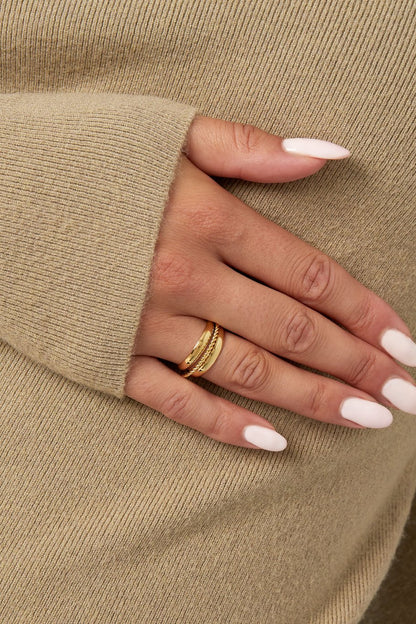 Triple Rings Gold