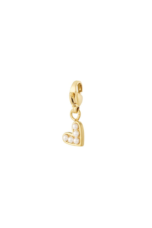 Mini Pearly Heart Gold