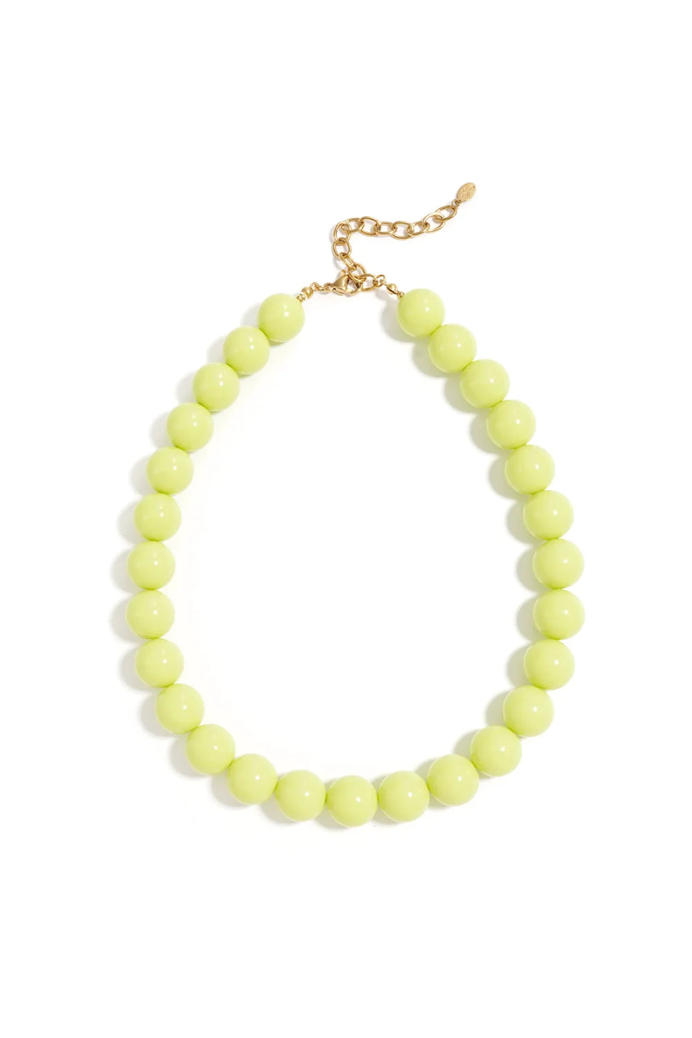 bead necklace yellow