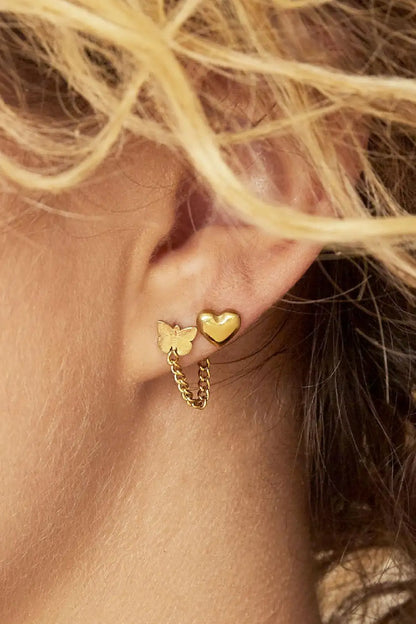 bold love earstuds gold