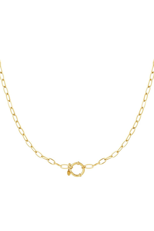 Basic Knot Necklace Gold